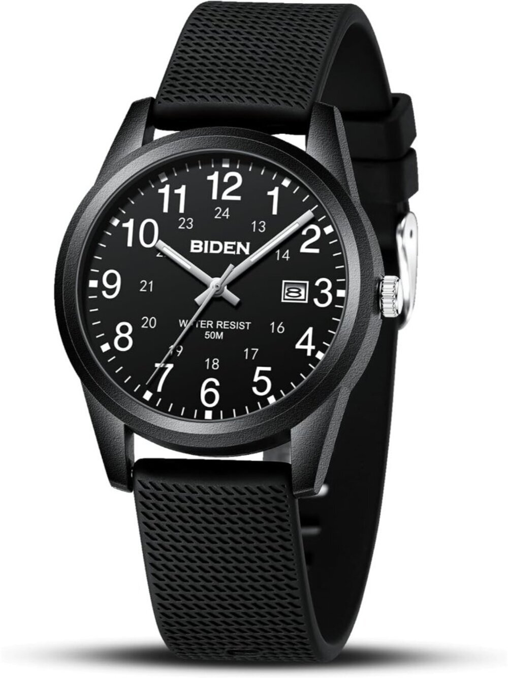 Men's Black Analog Quartz Unisex Medical Professionals Waterproof Nurse Watch